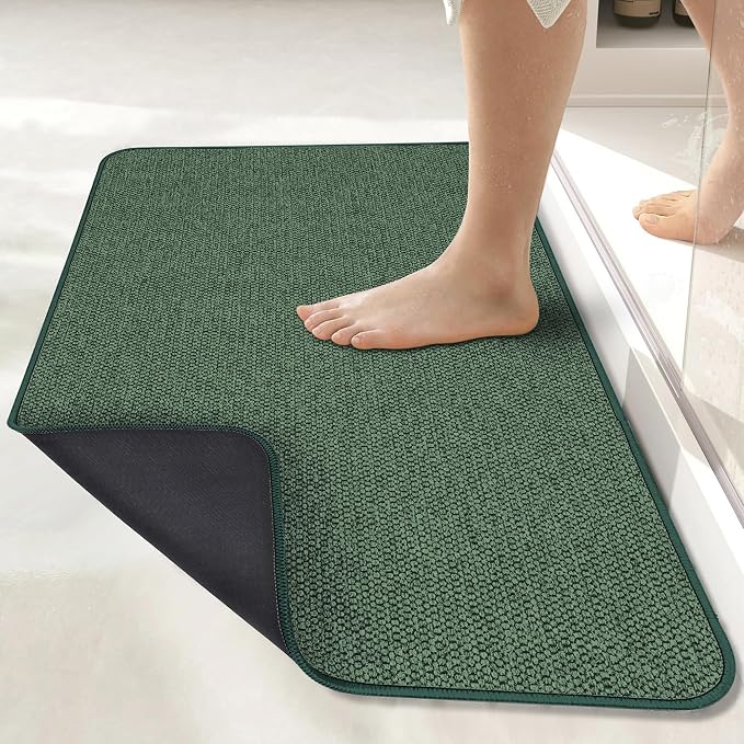 Bath Mat, Ultra Thin Bathroom Runner Rugs, Large Bath Mats by BosapDirect