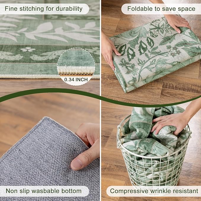 LIANLAM Washable Rug 9x12 Area Rugs - Image 9