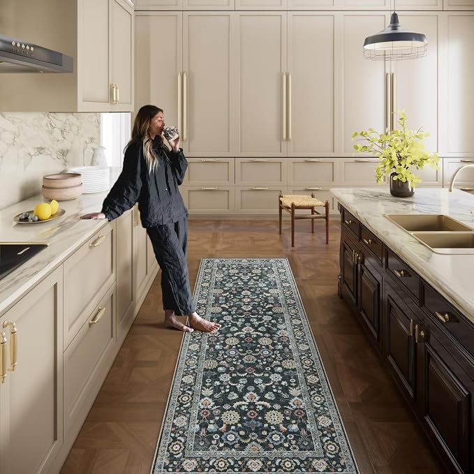 Washable Runners for Hallways Kitchen Rug: 2'x6' Runner Rugs Stain Resistant - Image 6