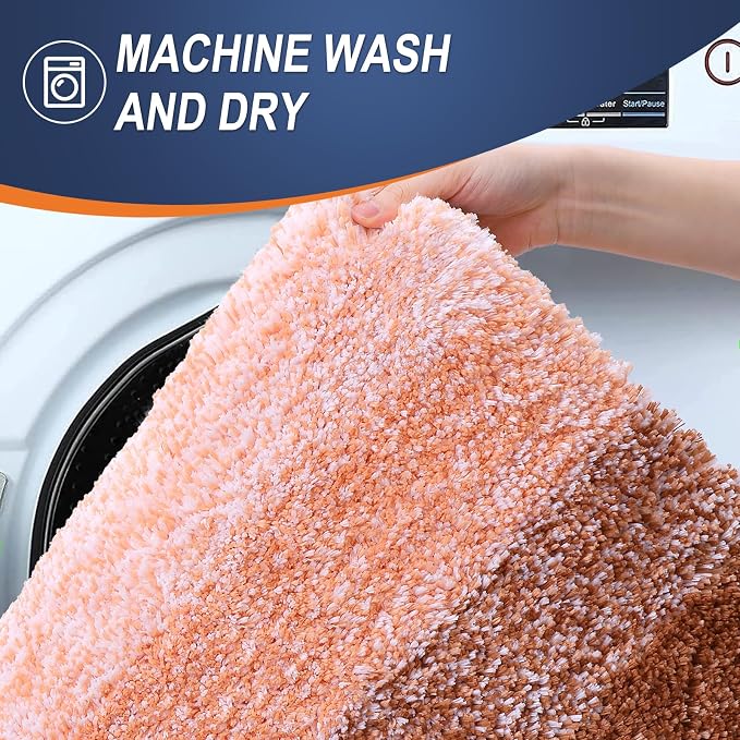 OLANLY Bathroom Rugs Mat 30x20, Extra Soft Absorbent Microfiber Bath Rugs - Image 6