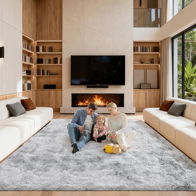 Area Rugs 9x12 Living Room, Large Fluffy Rugs by Unknown