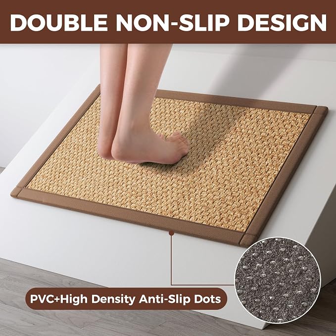 YDKGL Kitchen Runner Rugs Non Slip Washable Anti Fatigue, Super Absorbent 0.4" - Image 5