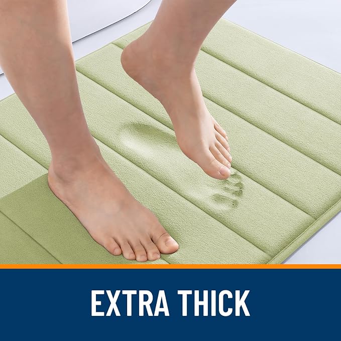 OLANLY Memory Foam Long Bathroom Rugs Runner 70x24, Super Soft Absorbent Bath - Image 6