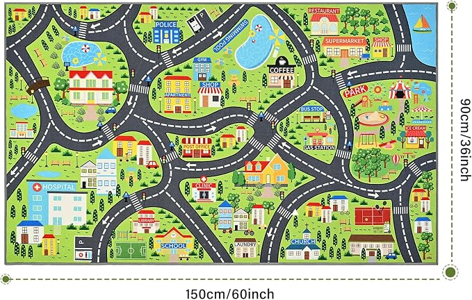 Community Helpers Play Rug – Educational Kids Carpets - Image 2