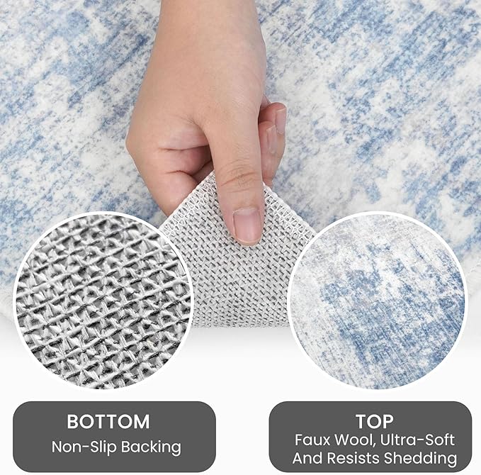 IOHOUZE Abstract Area Rugs 8x10 Ft Washable Large Rugs - Image 5