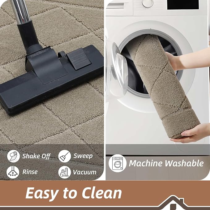 BEQHAUSE Dirt Trapper Door Mat 20" x 32", Doormat Non-Slip Entryway Rugs - Image 6