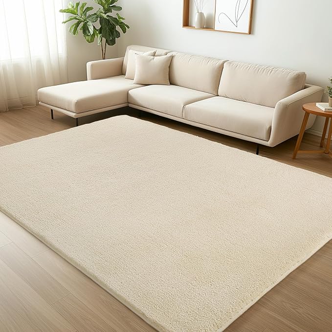 Sour Lemon 6x9 Soft Fluffy Machine Washable Non Slip Carpet Rugs - Image 7