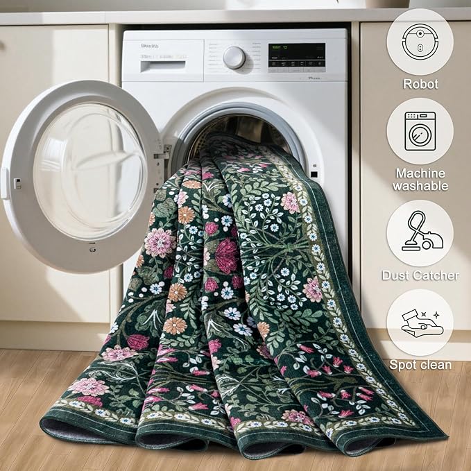 Runner Rug for Entryway: 3x10 Kitchen Rugs Non Slip Washable Ultra-Thin Soft - Image 8