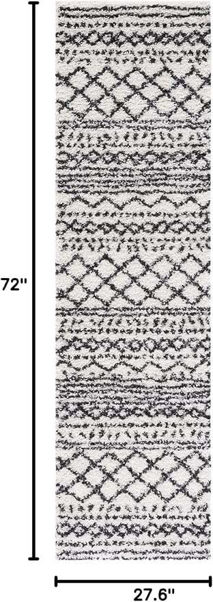 SAFAVIEH Arizona Shag Collection Runner Rug - Image 2
