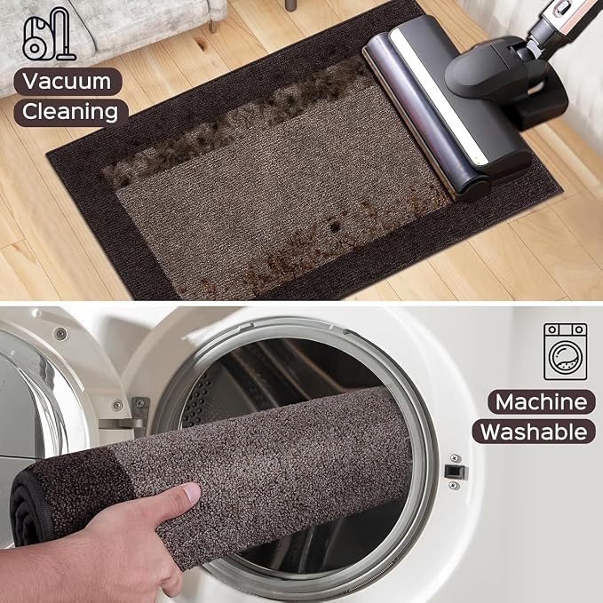 Machine Washable Kitchen Rug 32" x 48", Non Slip Indoor Door Rug, Absorbent - Image 7