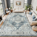 Lessymo Washable Area Rug for Living Room, 10x14 Large Rugs by Lessymo