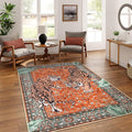 Moynesa Tiger 5x7 Area Rug, Boho Washable Living Room Rug, Non Slip Rugs by Moynesa