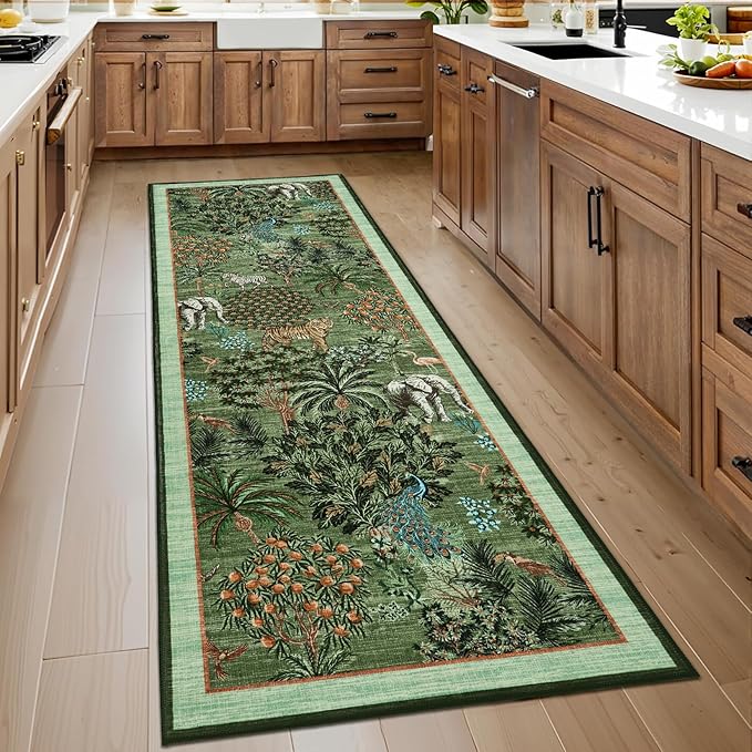 GarveeHome Jungle Rug 2.5x10 Kitchen Runner Rug Non Slip Washable Runners - Image 2