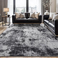 Rugflix 10x14 Area Rugs for Living Room, Big Washable Dark Carpet Non-Slip for by RugflixAreaRugs