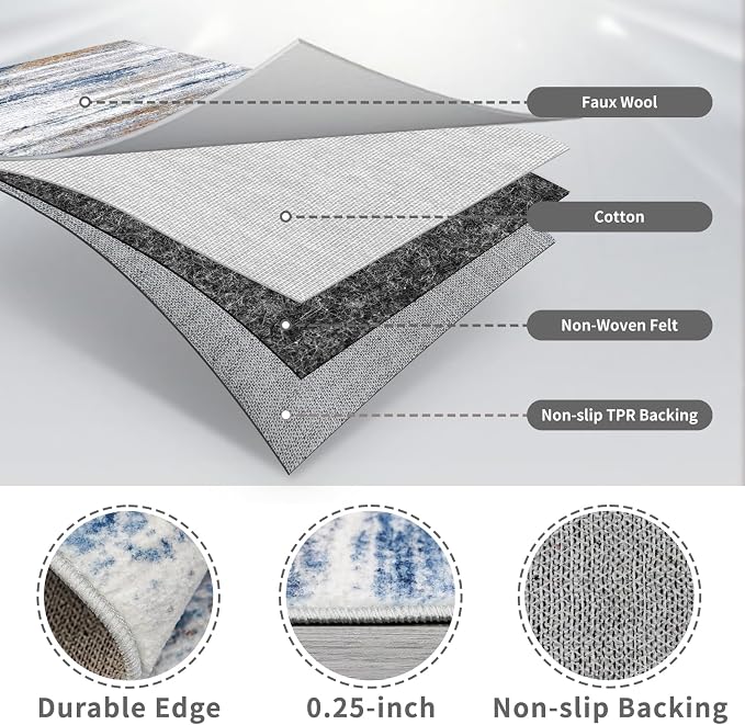 3x14 Washable Hallway Runner Rug: Extra Long Runners - Image 4