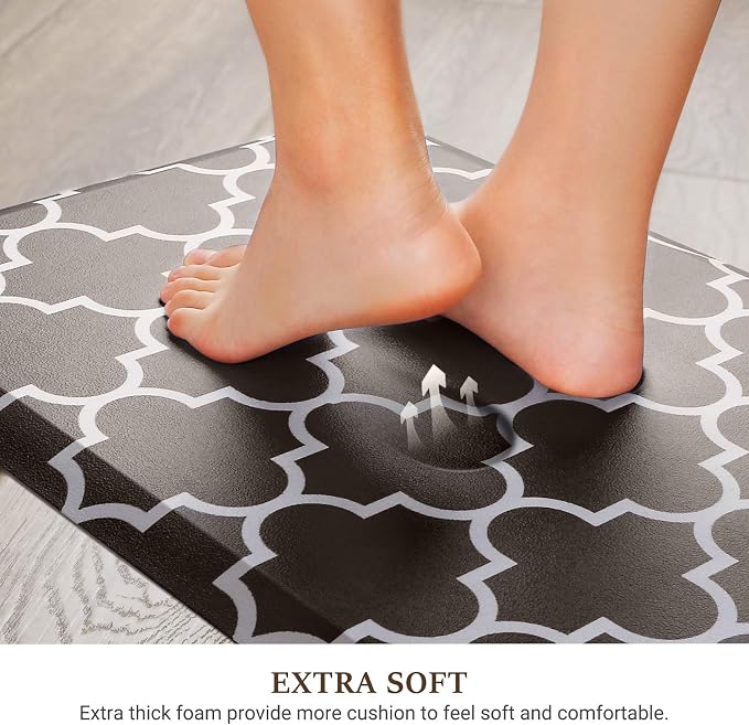 WISELIFE Kitchen Mat Cushioned Anti-Fatigue Kitchen Rug, 17.3"x 60", Non Slip - Image 3