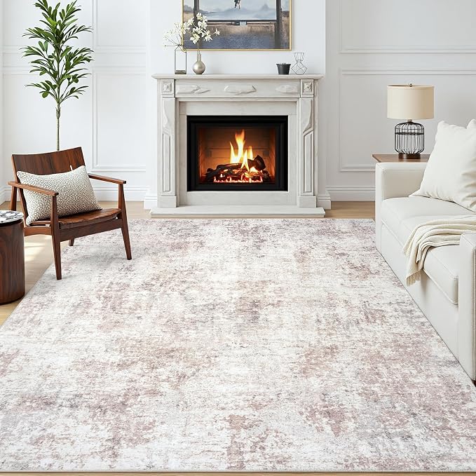 Area Rugs 6x9 Living Room: Large Soft Washable Rug Modern Abstract Anti-Skid - Image 2