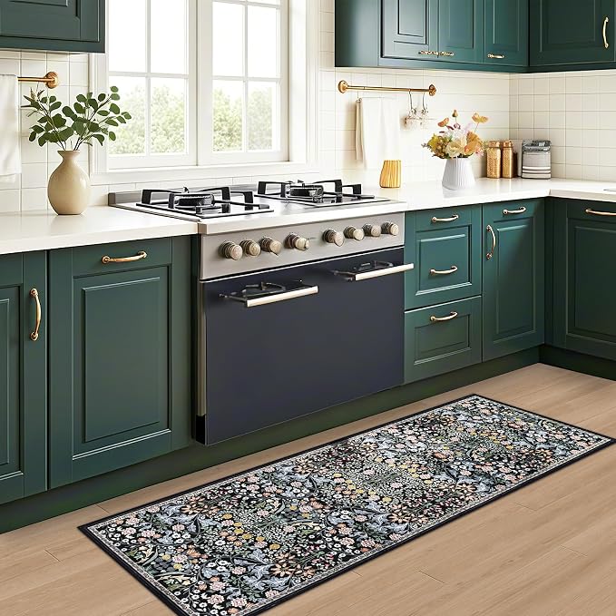 Runner Rug for Entryway: 2.6x8 Kitchen Rugs Non Slip Washable Ultra-Thin Soft - Image 6