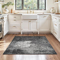 Entryway Rug 3x4 Black Bedroom Area Rug Washable Non Slip Abstract Boho Rugs by OmpaaHomeDecor