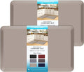 HappyTrends 2 PCS Kitchen Mat Cushioned Anti-Fatigue Floor Mat, Heavy Duty by HappyTrends