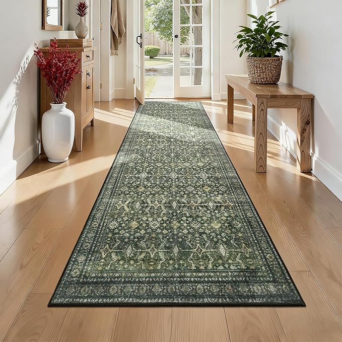 Lofus 2'6"x8' Area Rug for Hallways, Low Pile Soft Carpet Runner for Kitchen - Image 9
