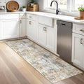 2x5 Non-Slip Washable Runner Rug – Modern Neutral Abstract Small Rug by ZHXXUJ