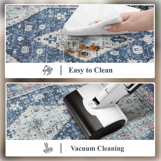 Collive Boho Kitchen Floor Mats, Cushioned Anti Fatigue Kitchen Runner Rugs - Image 5