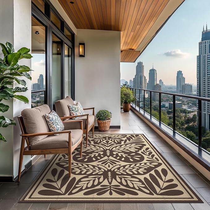 GENIMO Outdoor Rug 6' x 9' Waterproof - Image 4