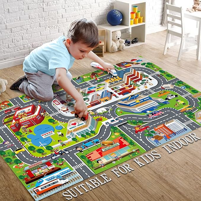 Oriate Kids Jurassic Toys Play Mat Dinosaur Activity Playmat, Parent-Child - Image 6