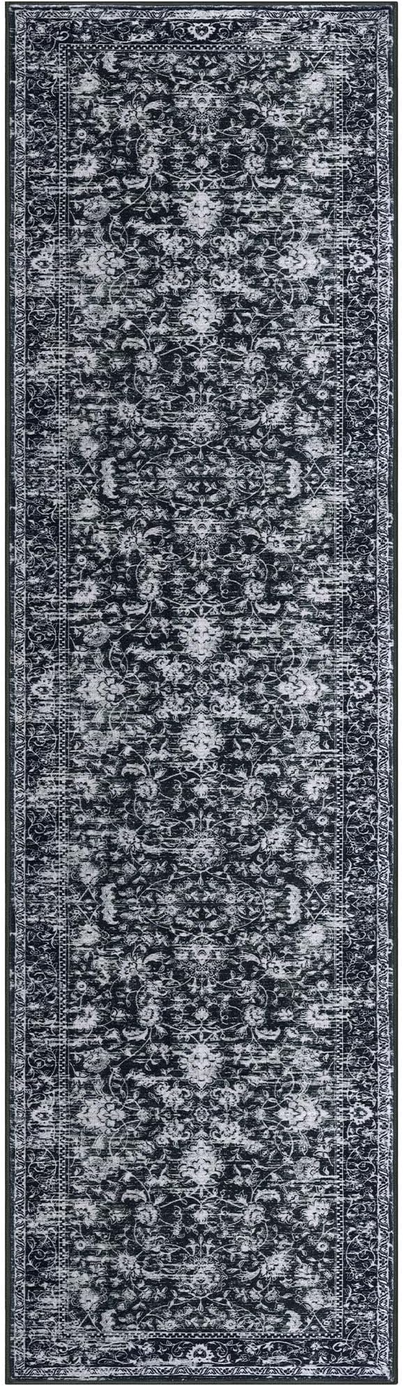 KILOCOCO Hallway Runner 2x7 Rug Runner Printed Vintage Floral Washable Kitchen - Image 9