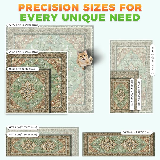 Hompet Cat Litter Mat 2 Pack, 20x60 Large Machine Washable Trapping Mats - Image 7