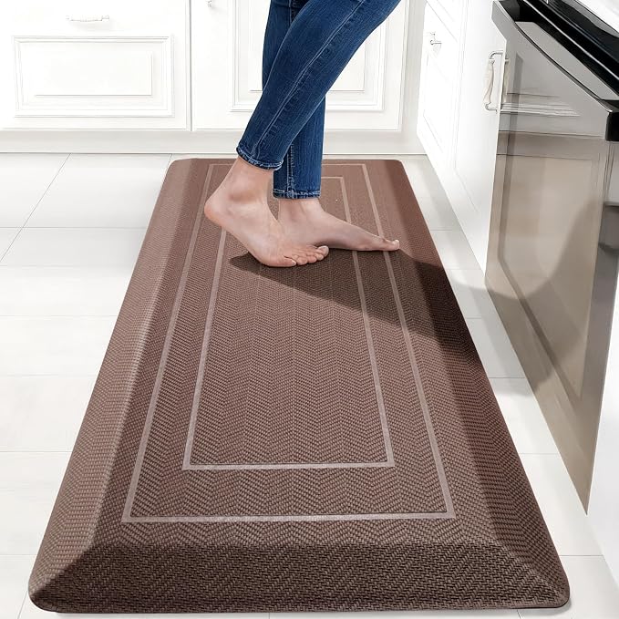 UKISS 9/10"" Extra Thick Cushioned Anti Fatigue Kitchen Mat, Waterproof High by Unknown