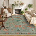 Rugxara Floral Rug for Living Room Bedroom by Rugxara