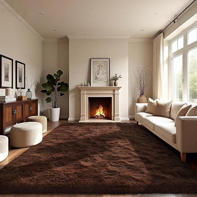 LOCHAS Ultra Soft Indoor Modern Area Rugs Fluffy Living Room Carpets - Image 5
