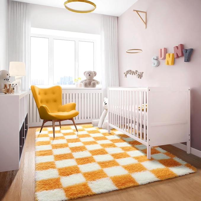 KICMOR 4x6 Rugs for Bedroom Living Room, Furry Plush Soft Rug for Kids Boys - Image 5