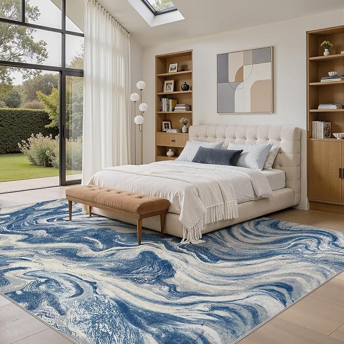 DMOYEST Living Room Area Rugs-6x9 Abstract Large Soft Indoor Washable Rug - Image 6