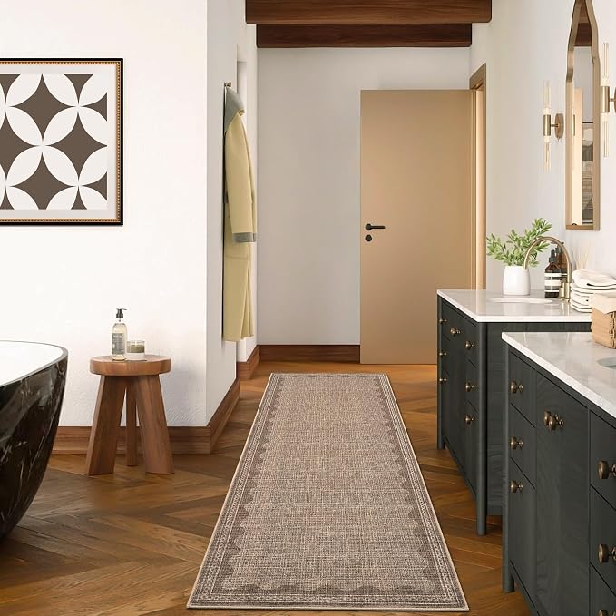 GarveeHome 2x10 Runner Rug for Hallway Washable Kitchen Rugs Non Slip Solid - Image 3