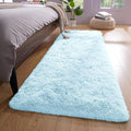 YJ.GWL Runner Rugs for Hallway, 2x4 Washable Small Light Blue Bedside Rugs for by YJGWLHomeDecor