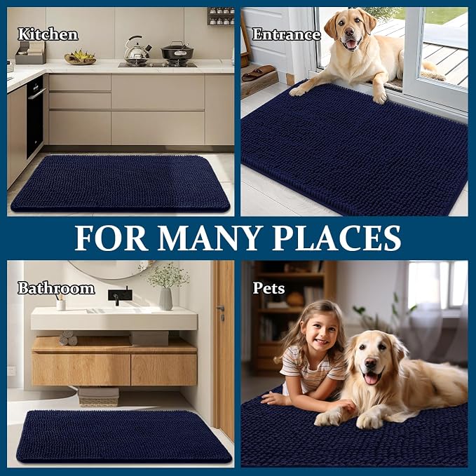 OLANLY Dog Door Mat for Muddy Paws 70x32, Absorbs Moisture and Dirt, Absorbent - Image 8