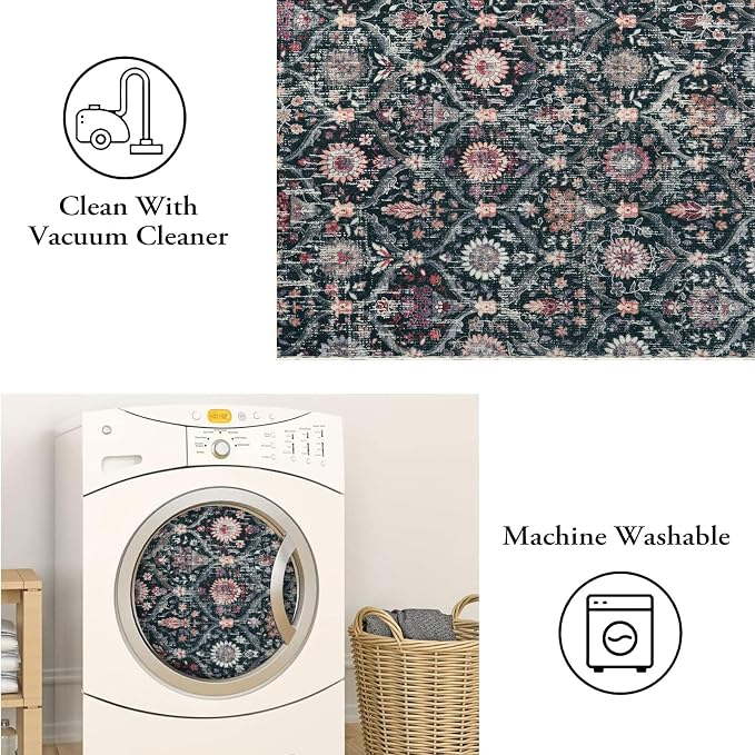 Lahome Kitchen Rugs Non Slip Washable Rugs - Image 4