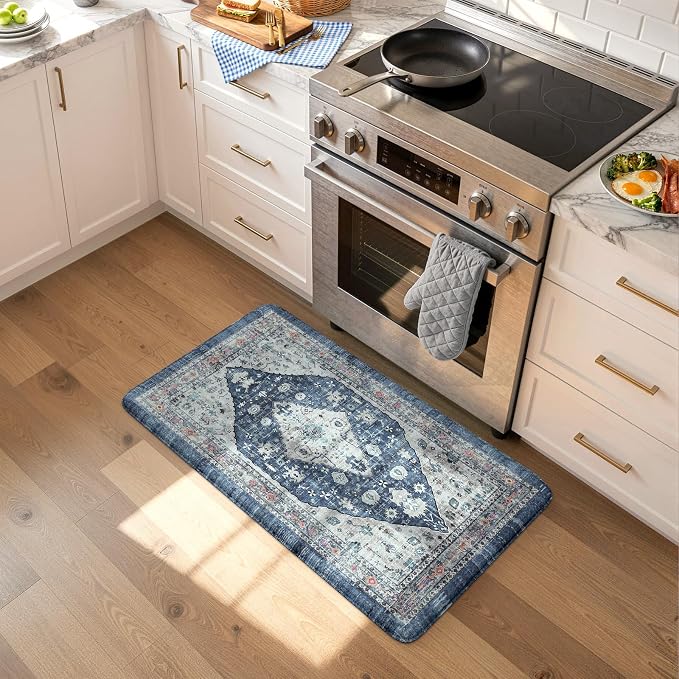Collive Cushioned Anti-Fatigue Mats, Boho Non-Slip Waterproof Kitchen Floor Mat - Image 8