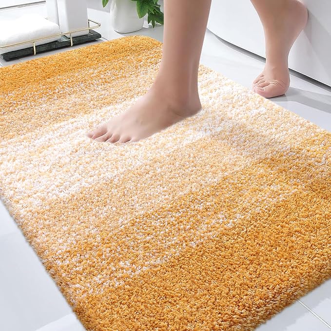 OLANLY Bathroom Rugs Mat 30x20, Extra Soft Absorbent Microfiber Bath Rugs by OLANLY