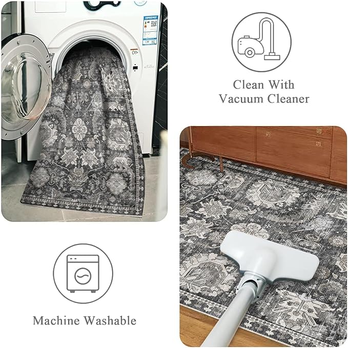 RUGSURE 5x7 Washable Area Rugs - Image 4