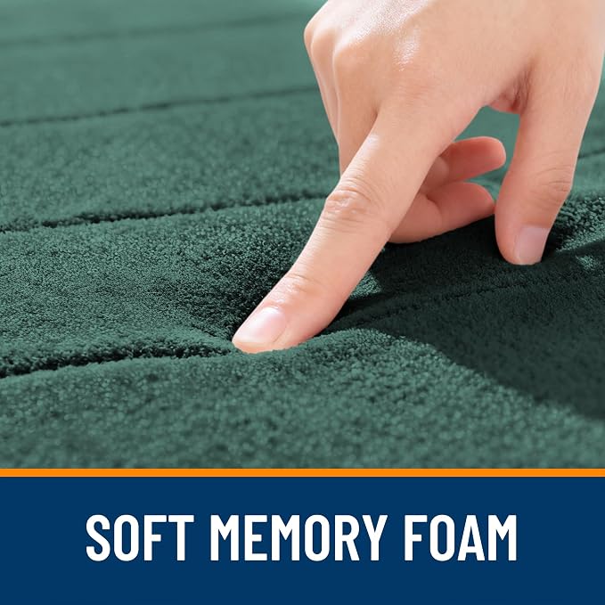 OLANLY Memory Foam Bath Mat 32x20, Super Soft Absorbent Bathroom Rugs, Quick Dry - Image 5