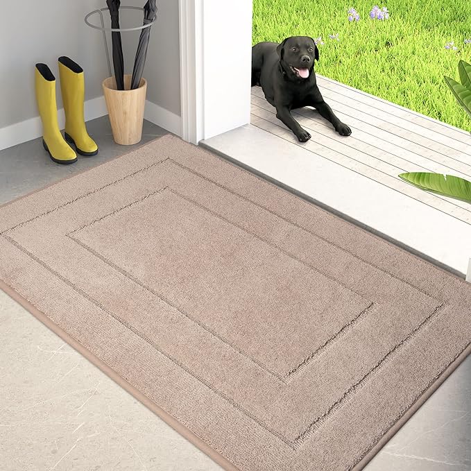 PURRUGS Dirt Trapping Door Mat 34" x 59", Non-Slip/Skid Machine Washable by PURRUGS