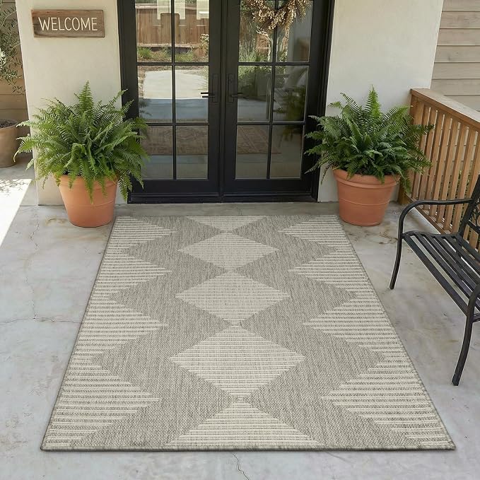 MontVoo-3x5 Outdoor Rug Porch Entryway Rug-Polypropylene Indoor Outdoor Rugs by MontVoo
