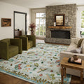Machine Washable Rug for Living Room: 9x12 Area Rugs Vintage Rug Stain by palohom