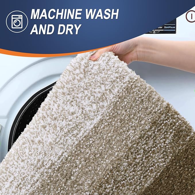 OLANLY Large Bathroom Rugs Mat 40x24, Extra Soft Absorbent Microfiber Bath Rugs - Image 5