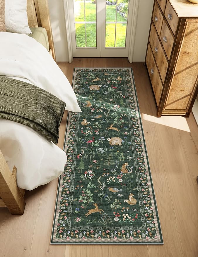 Washable Kitchen Rug Runners for Hallways: 2'6"x8' Bedroom Runner Rugs Non Slip - Image 6