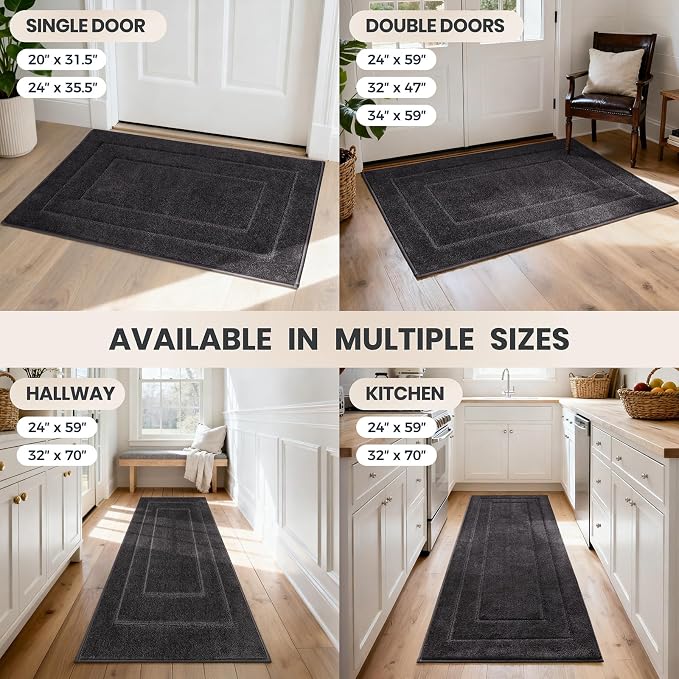 PURRUGS Dirt Trapping Door Mat 20" x 31.5", Non-Slip/Skid Machine Washable - Image 9